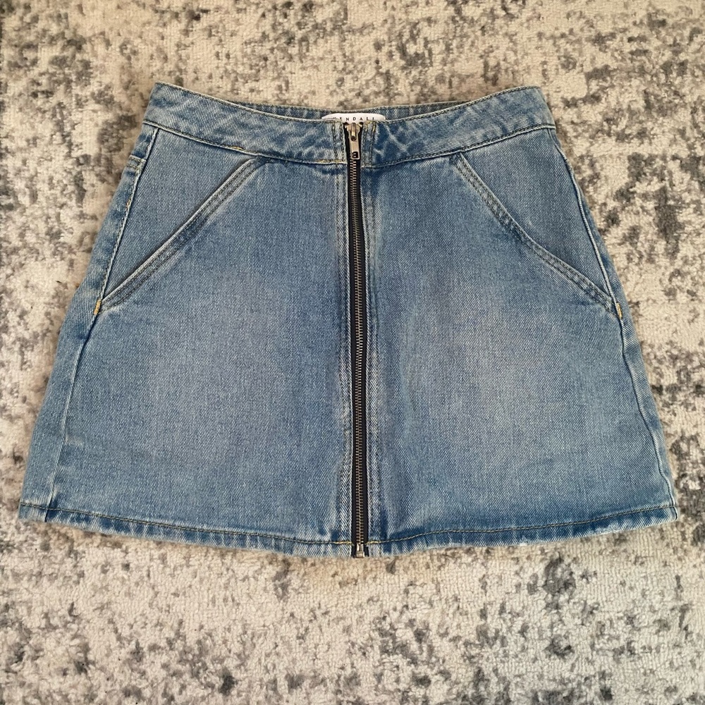 Jean mini skirt